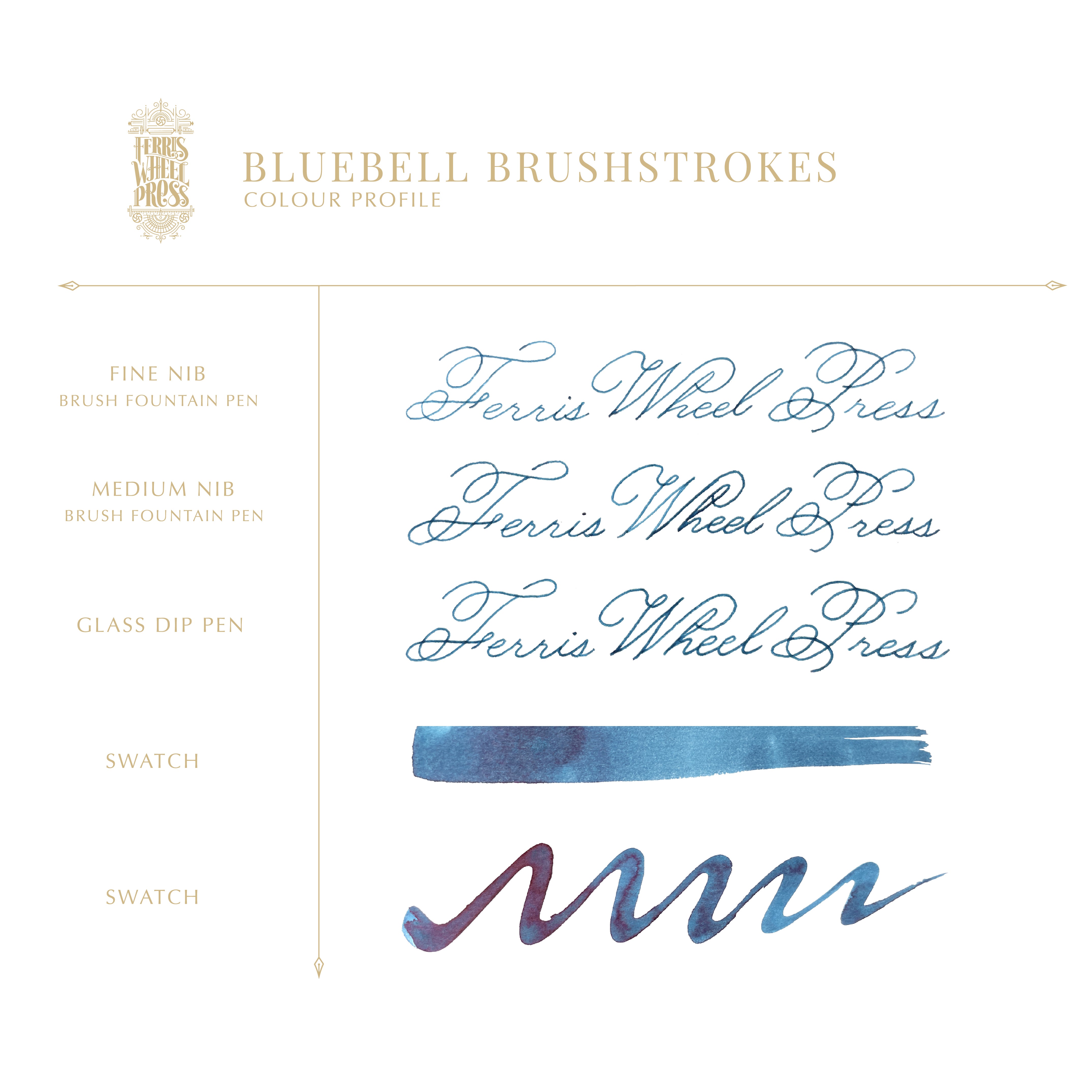 38ml Bluebell Brushstrokes Ink