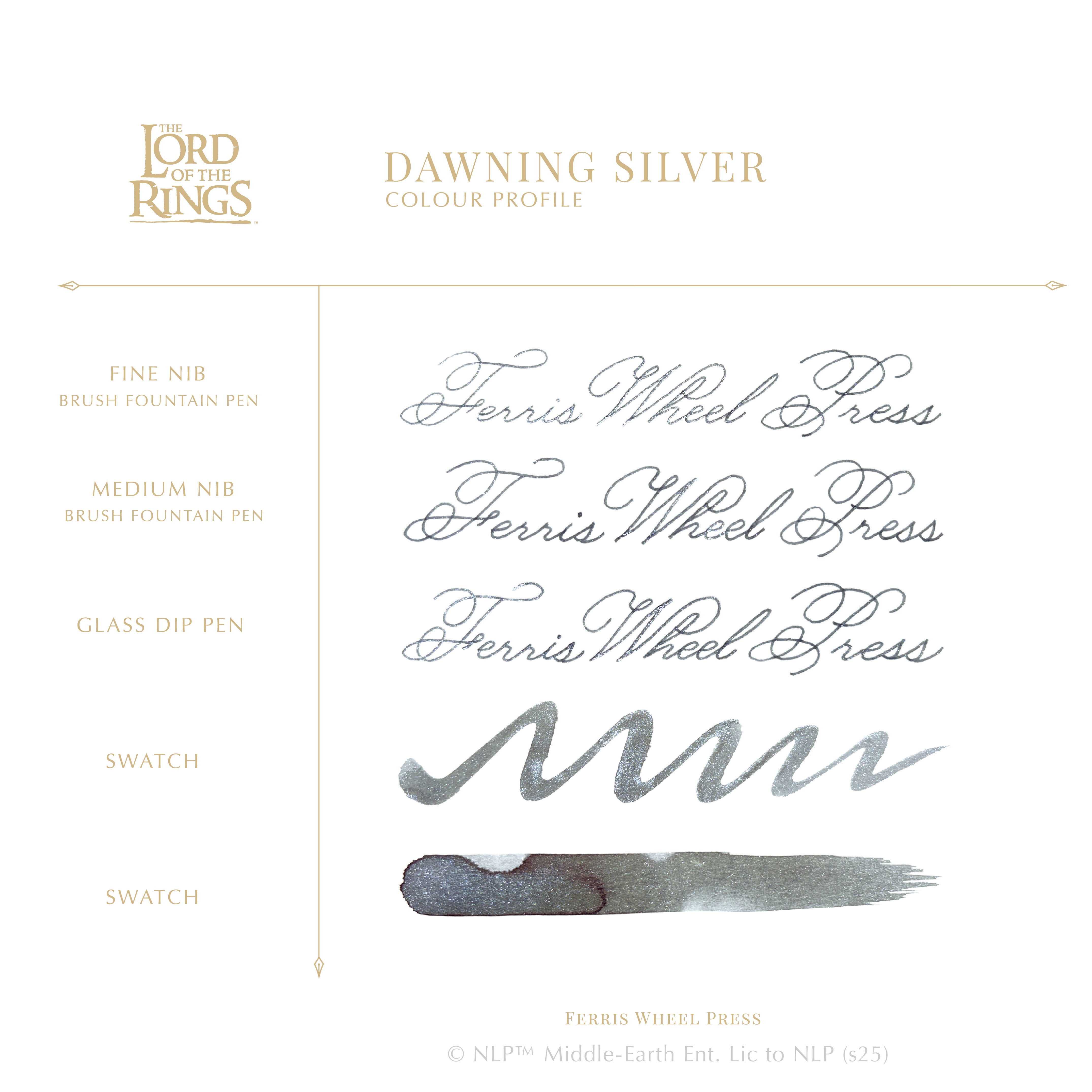 Warner Bros. | The Lord of the Rings | Dawning Silver 28ml Ink