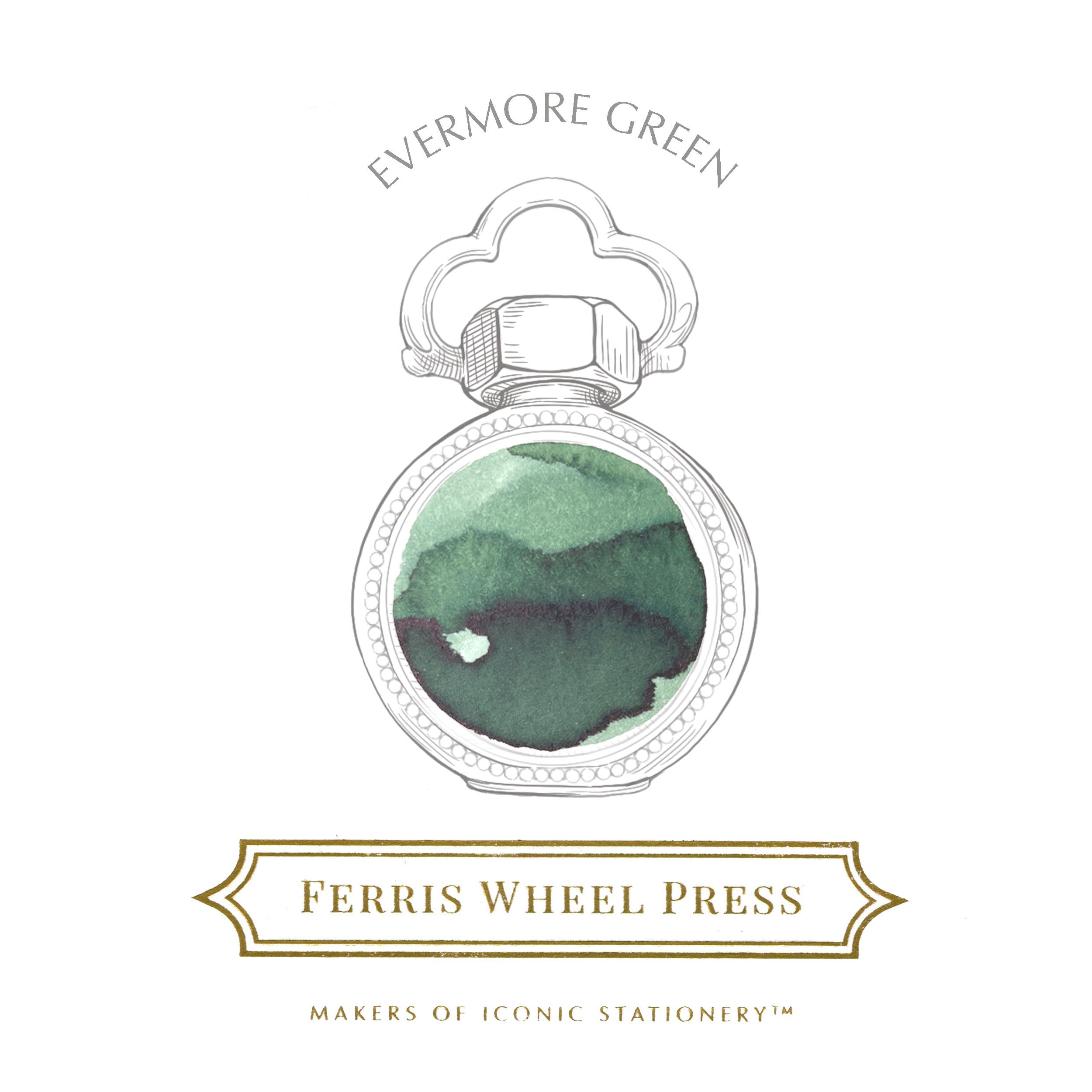 38ml Evermore Green Ink