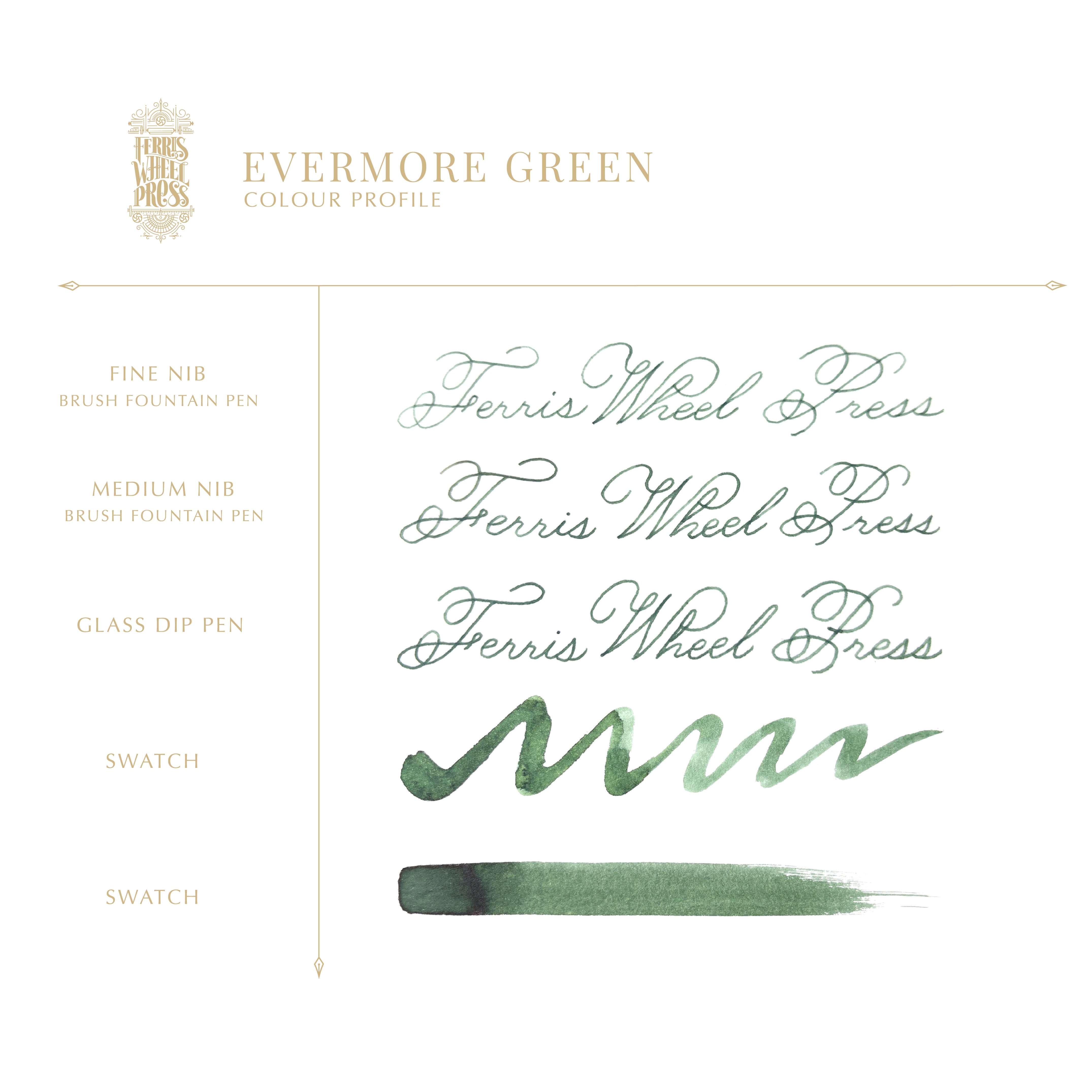 38ml Evermore Green Ink