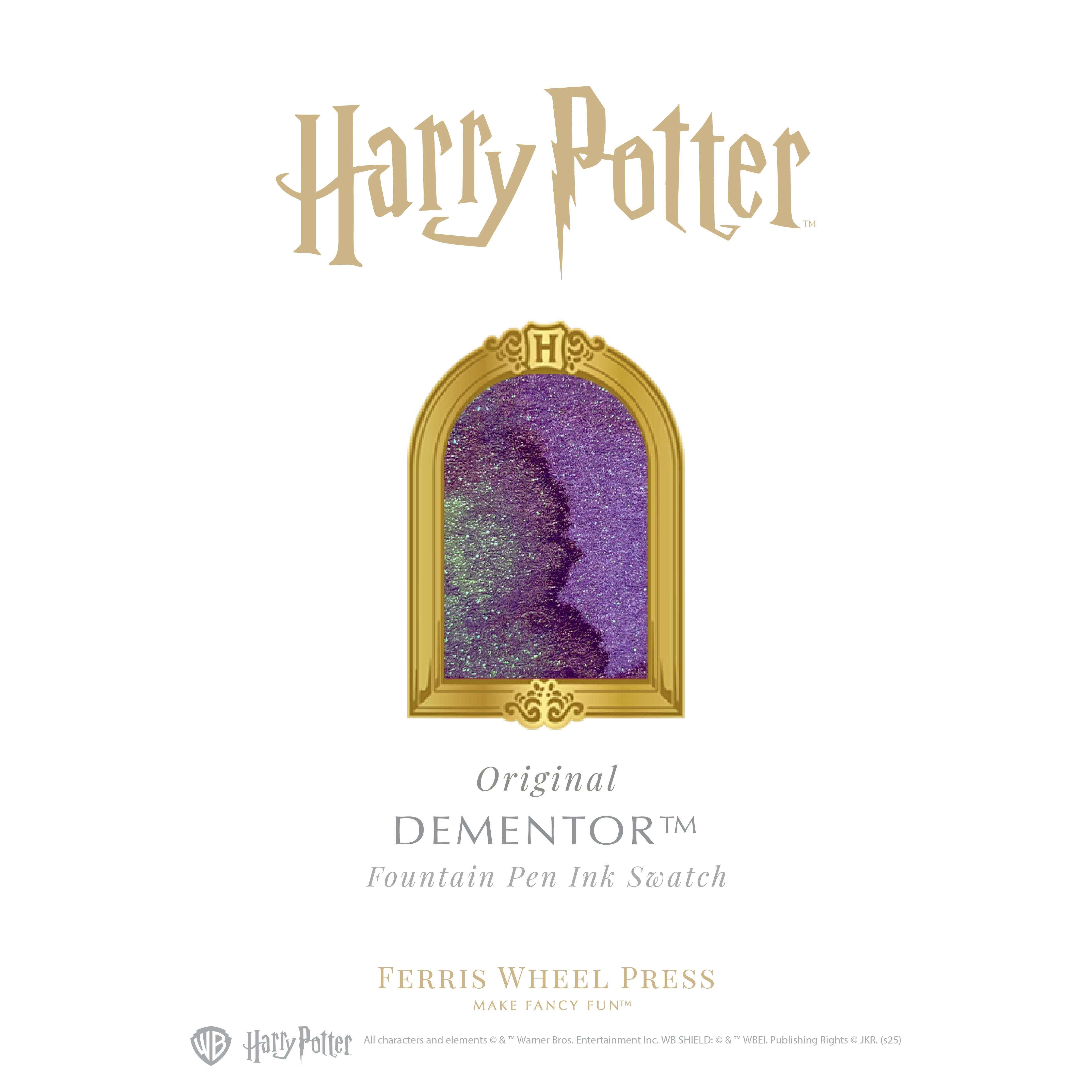 Warner Bros. | Harry Potter | 25 Years of Magic - Patronus Anniversary Collection | Limited Edition Masque Pen & 38ml Ink Set | Dementor