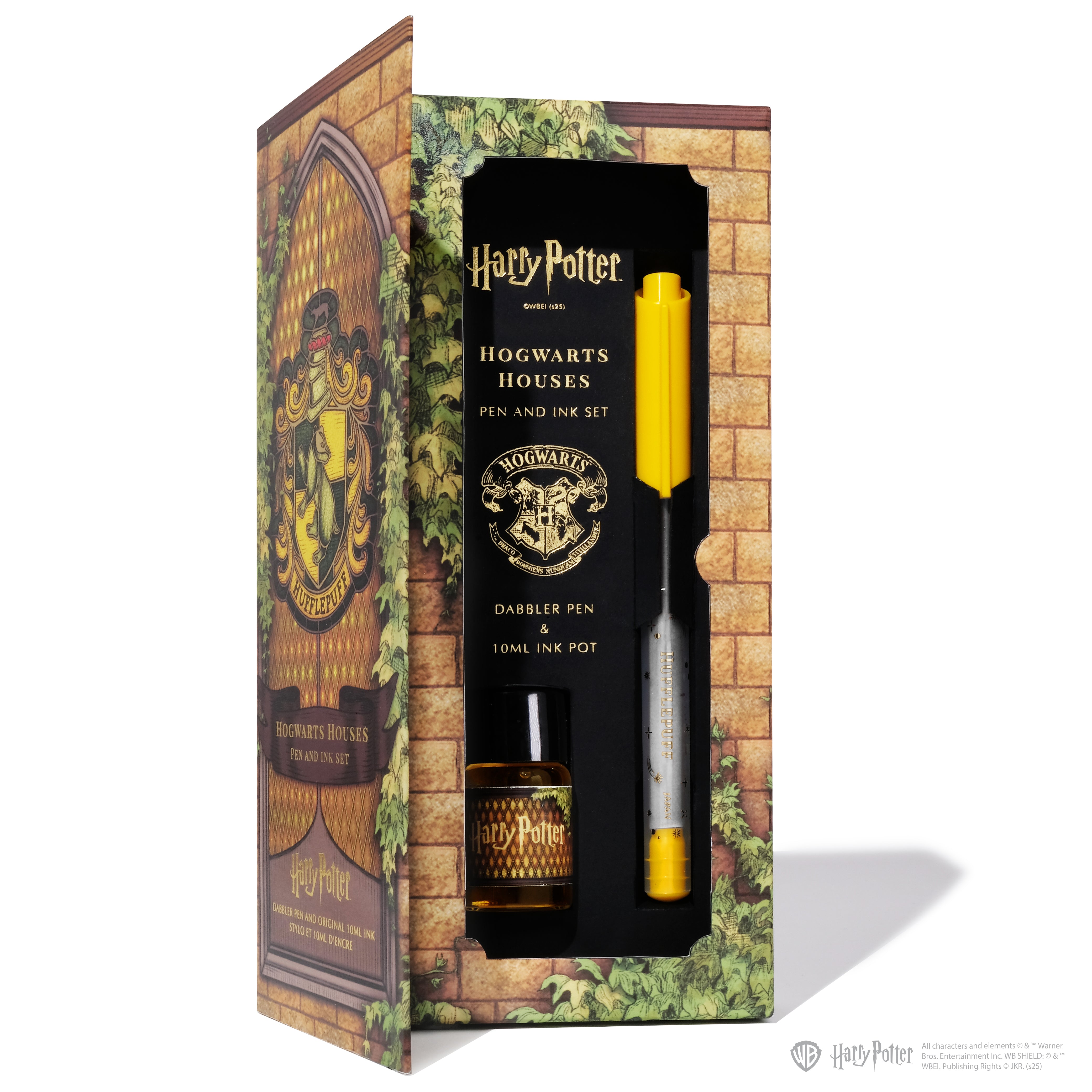 Warner Bros. | Harry Potter | Dabbler Pen and 10ml Ink Set | Hufflepuff