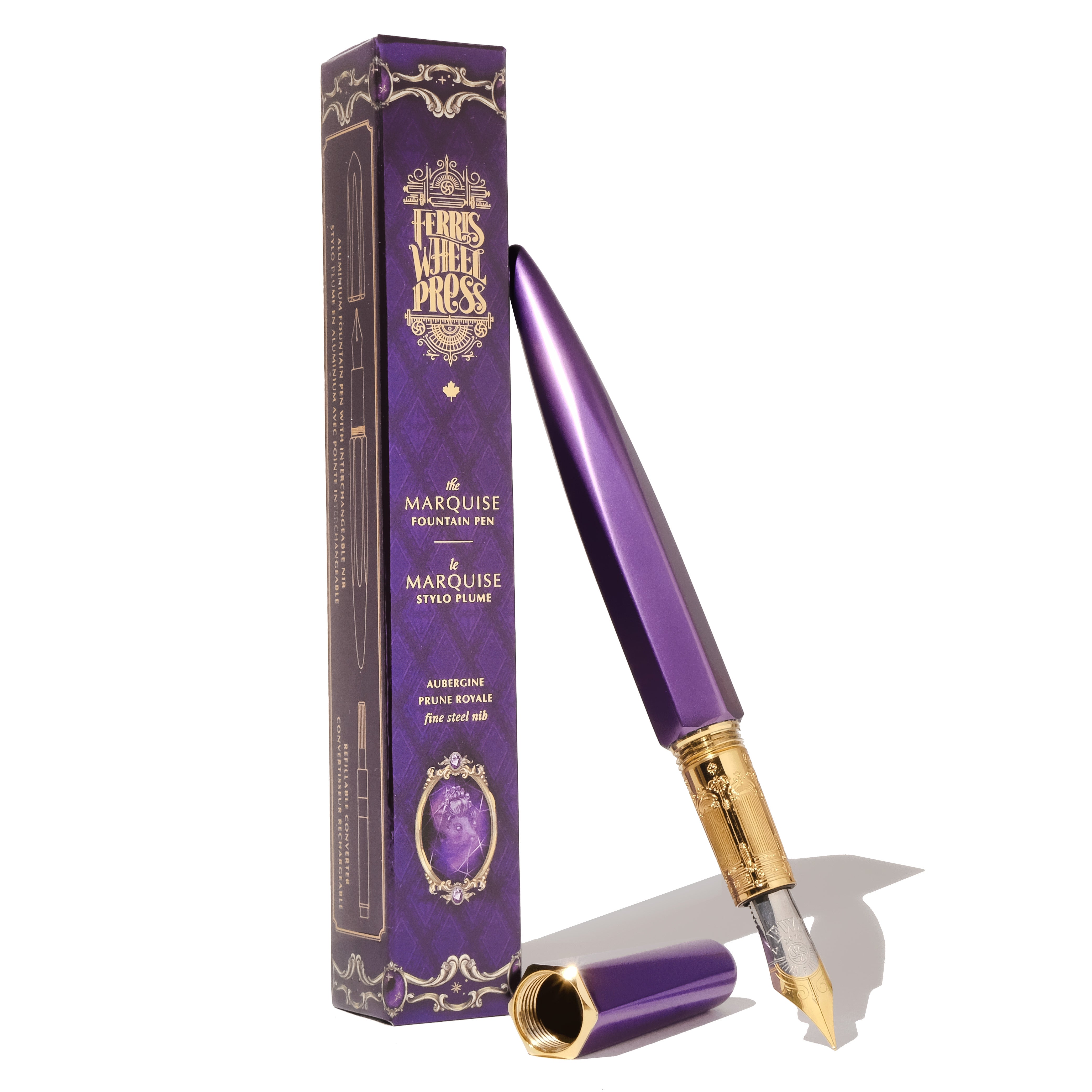 The Marquise Fountain Pen - Aubergine