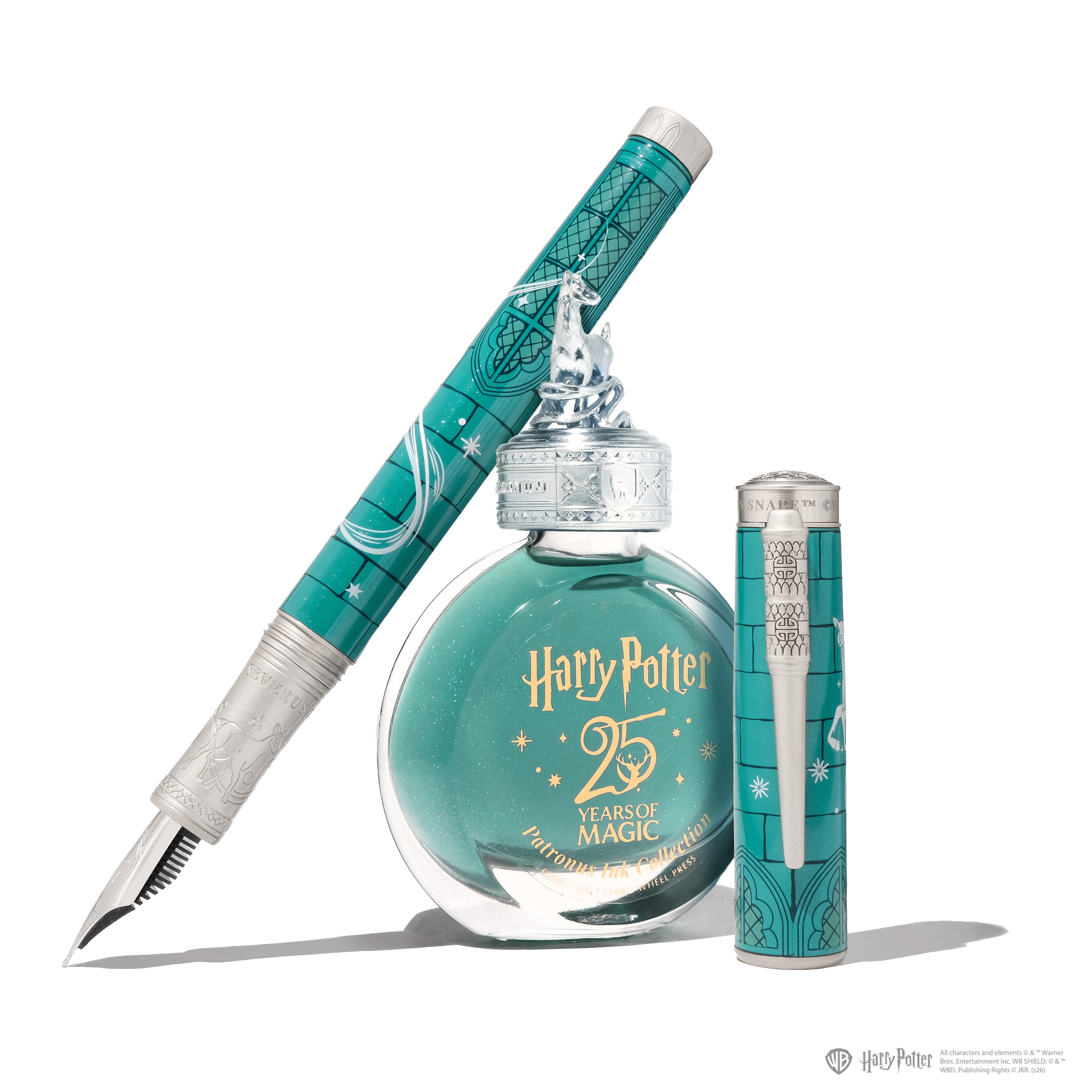 Warner Bros. | Harry Potter | 25 Years of Magic - Patronus Anniversary Collection | Limited Edition Masque Pen & 38ml Ink Set | Severus Snape