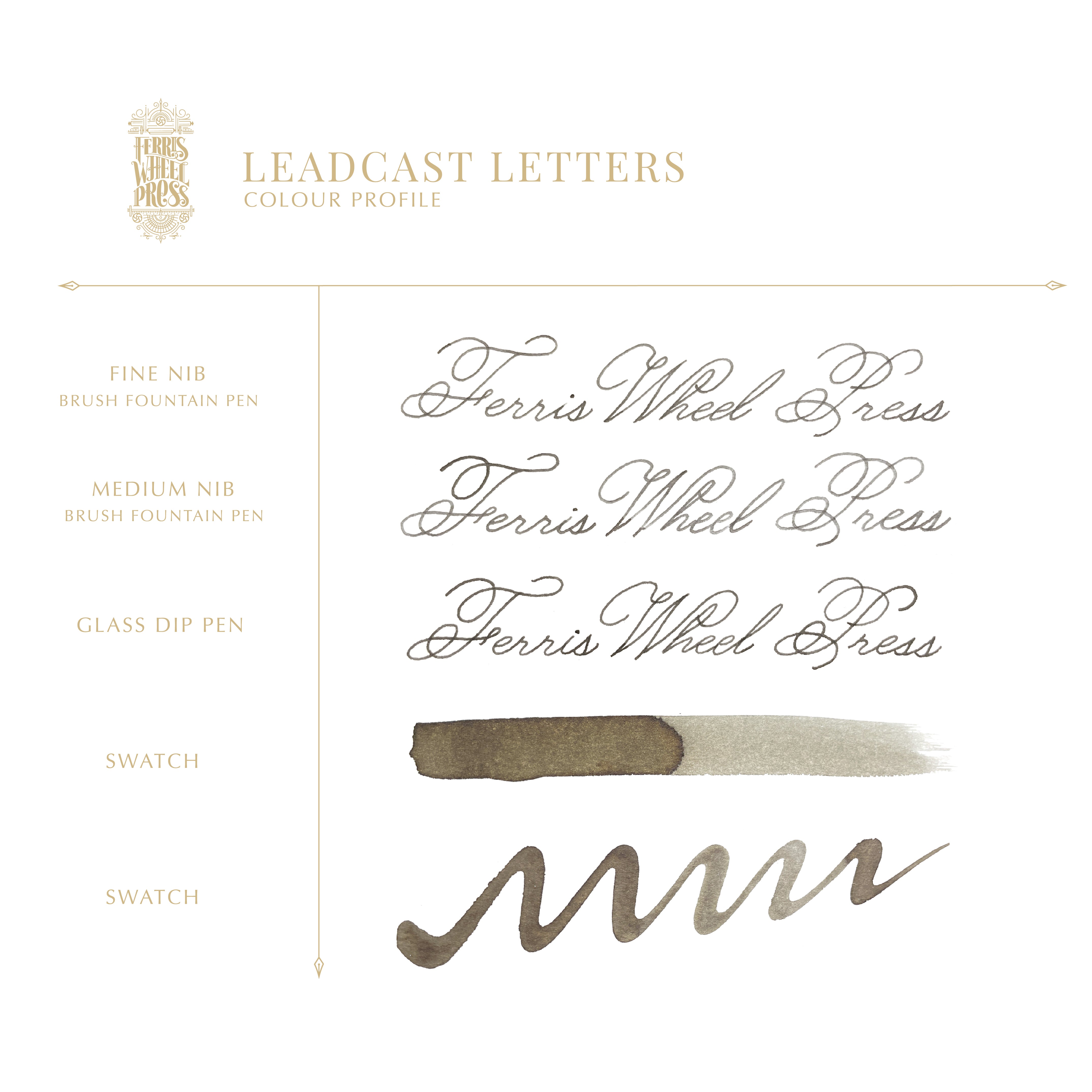 Everyday Collection | Leadcast Letters Ink 10ml