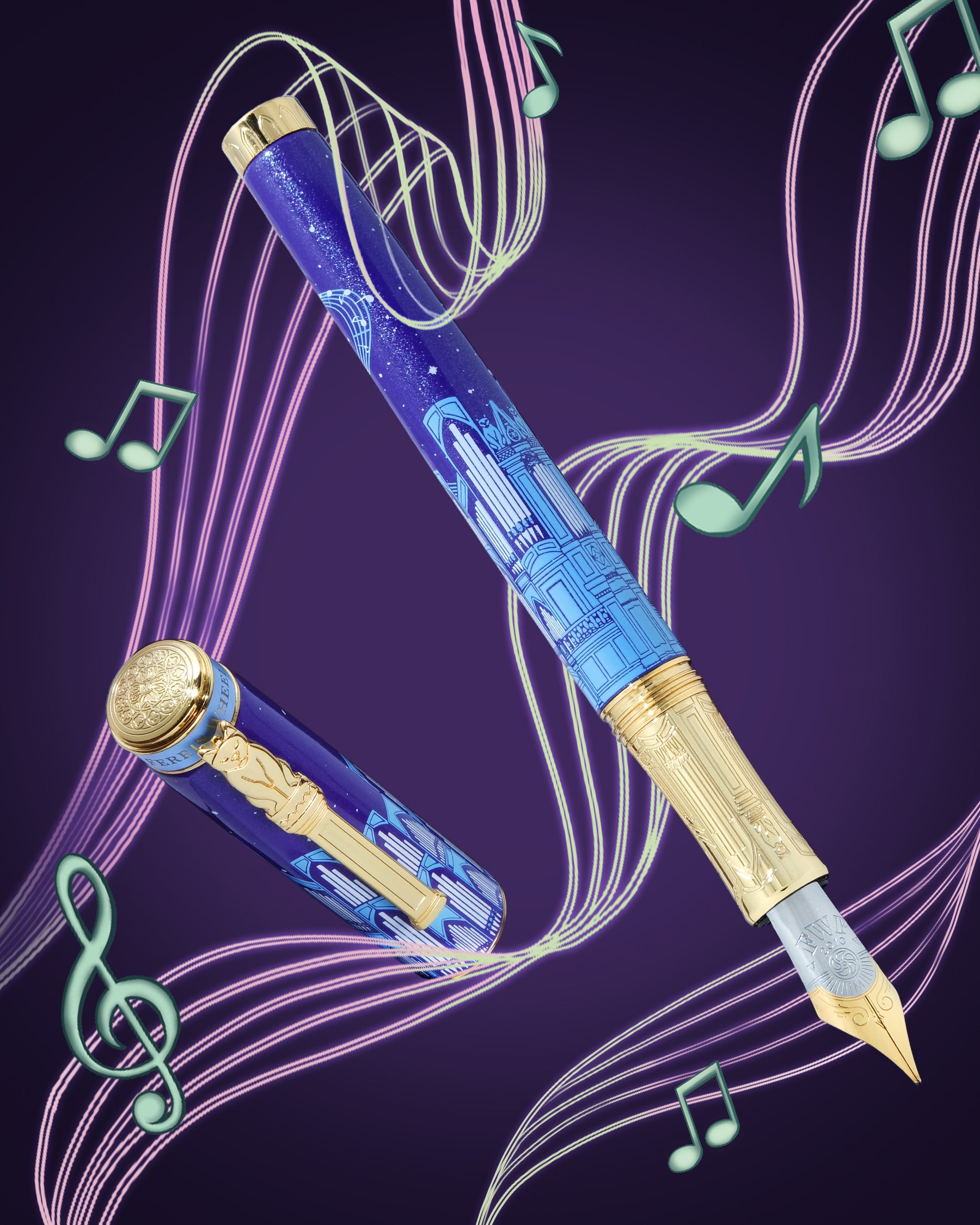 Limited Edition 2026 | The Masque Fountain Pen - The Twilight Symphony