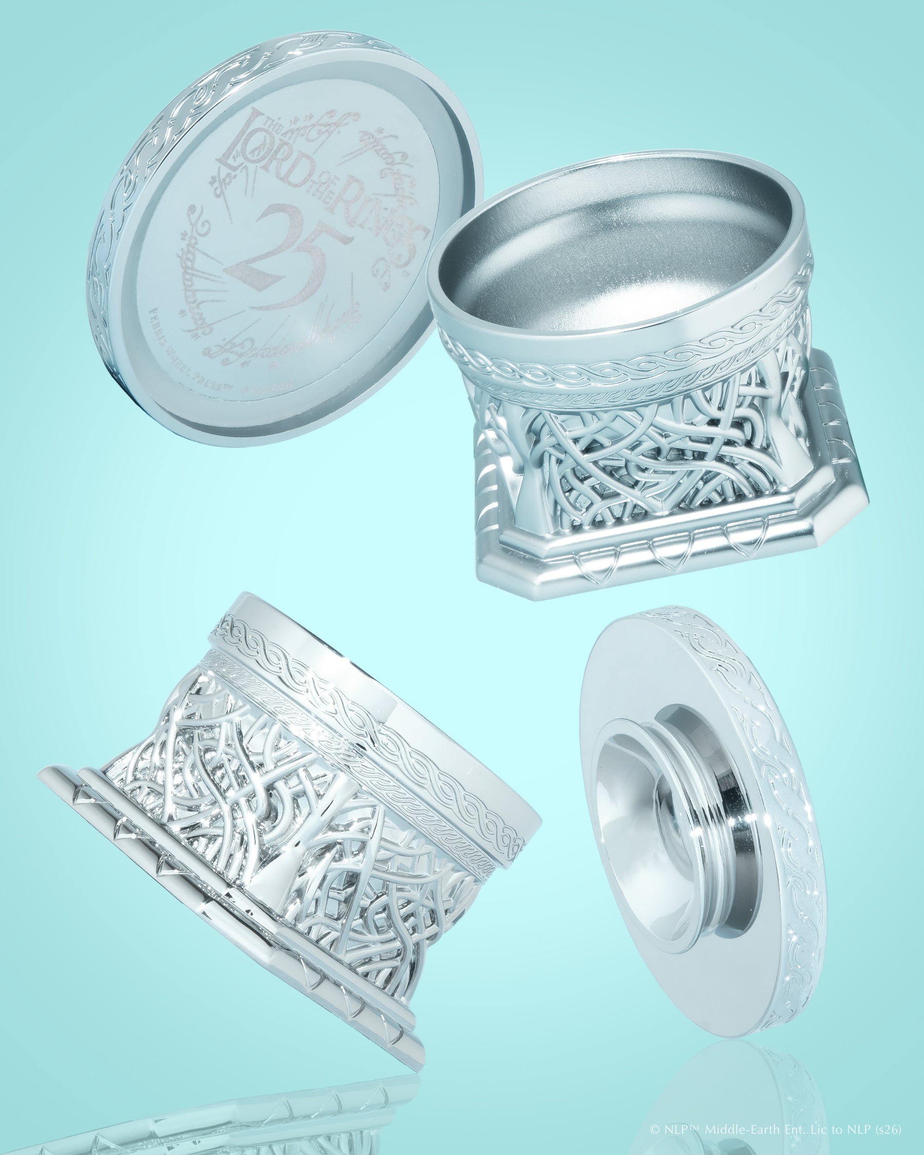 Warner Bros. | The Lord of the Rings |  25th Anniversary Edition | Mirror of Galadriel Inkwell  - Polished Edition