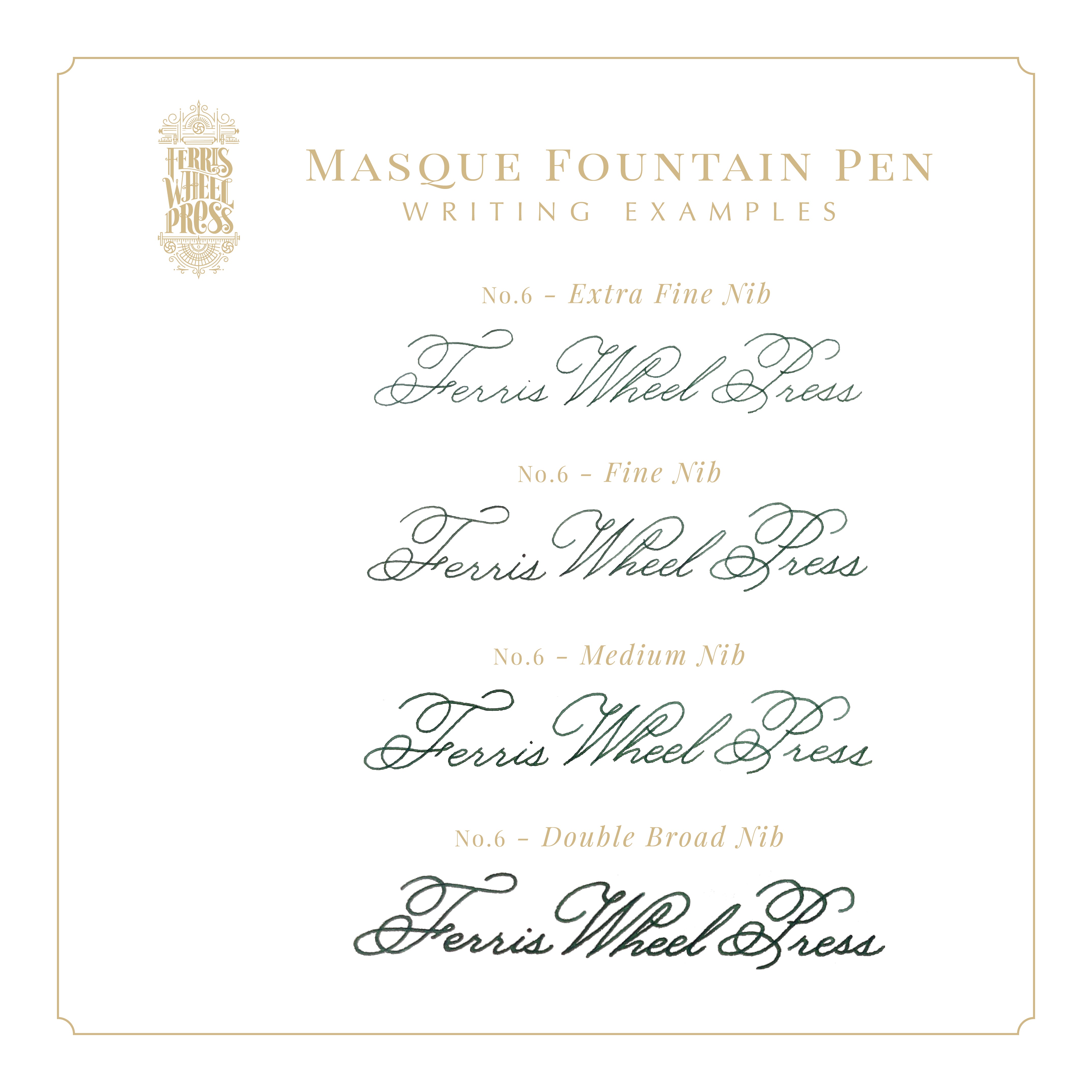 The Masque Pen & Ink Set | Blue