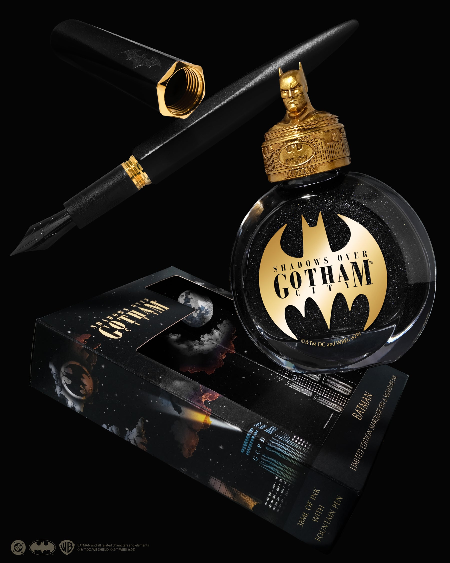 Warner Bros. | Shadows over Gotham City |  Limited Edition Pen and Ink Set | Batman