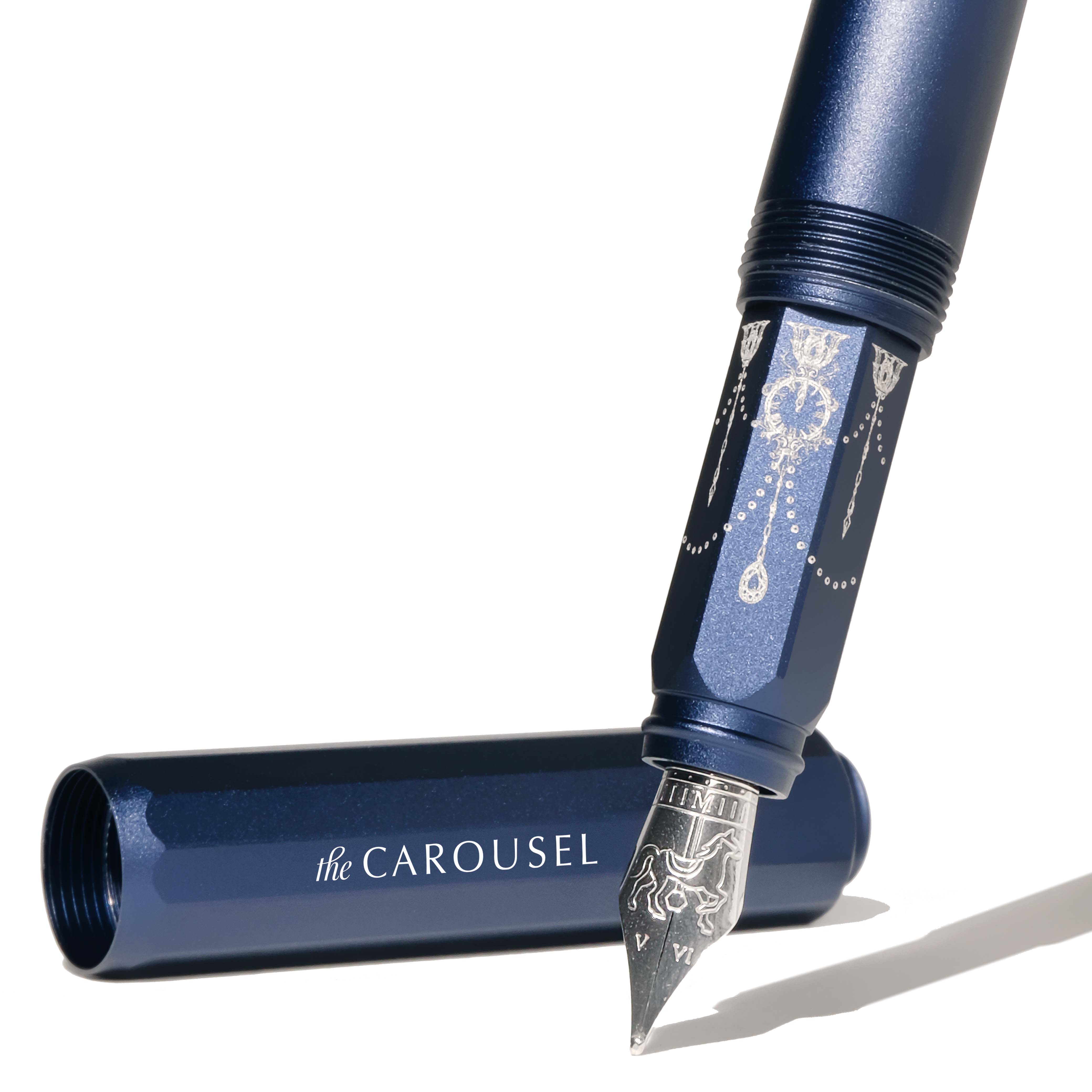 Limited Edition 2023 | Aluminum Carousel Fountain Pen - Glistening Glass