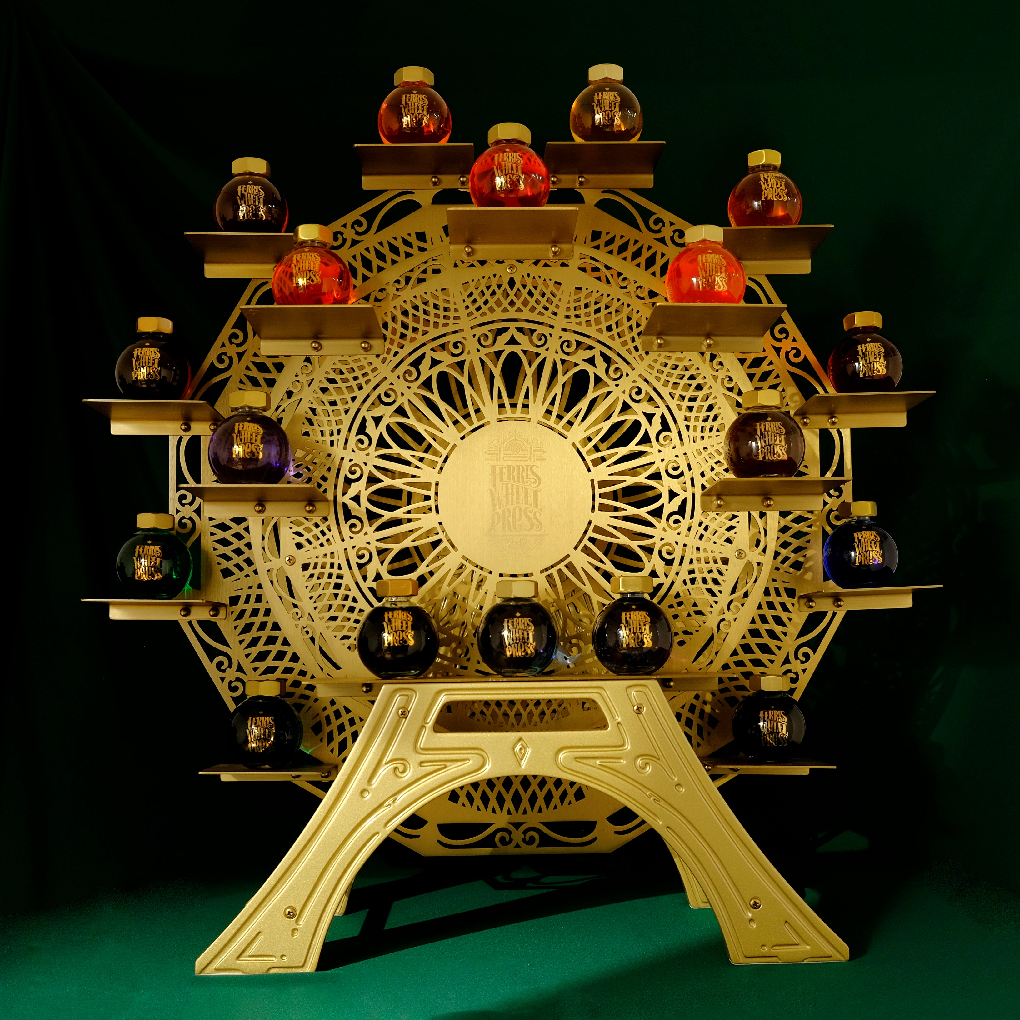 Golden Ferris Wheel Display